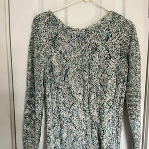 St. John’s Bay Blue & White Knit Sweater